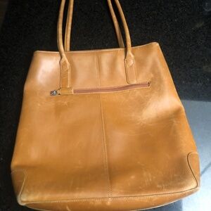 Vintage Danier Distressed Large Leather  Shoulder Bag.